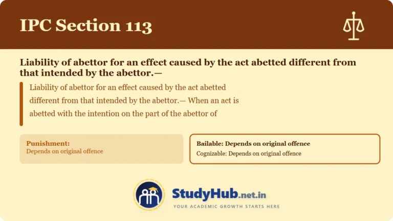 Section (dhara) 113