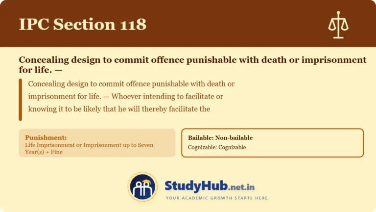 Section (dhara) 118