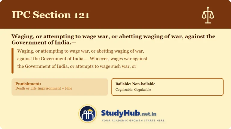 Section (dhara) 121