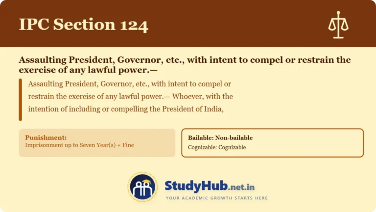 Section (dhara) 124