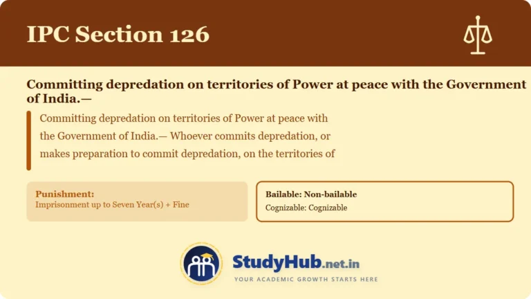 Section (dhara) 126