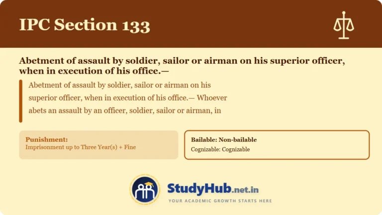 Section (dhara) 133