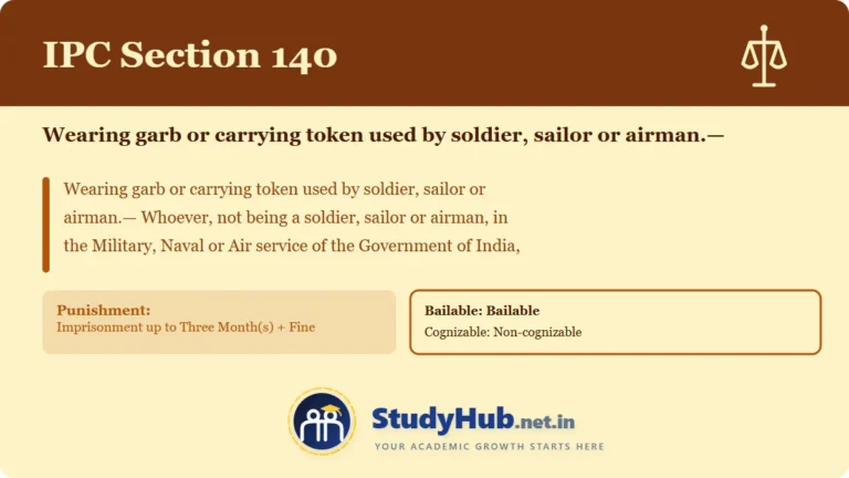 Section (dhara) 140