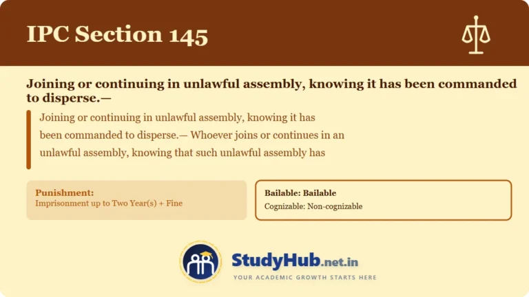 Section (dhara) 145
