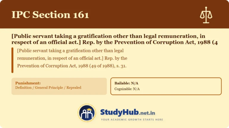 Section (dhara) 161