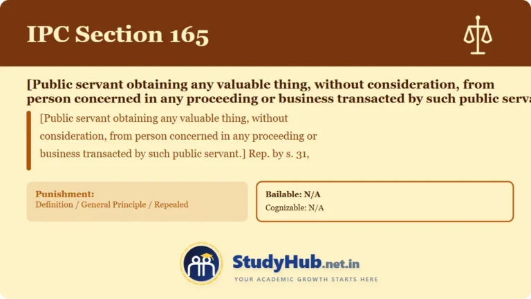 Section (dhara) 165