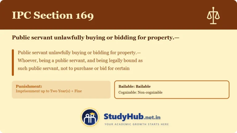 Section (dhara) 169