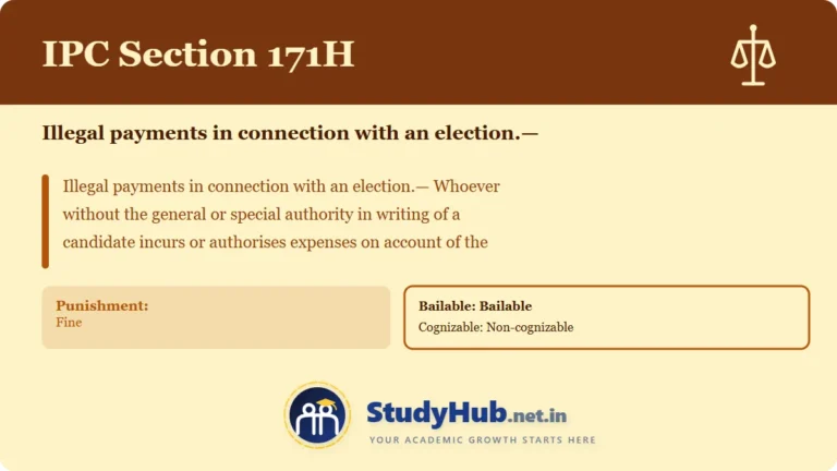 Section (dhara) 171H