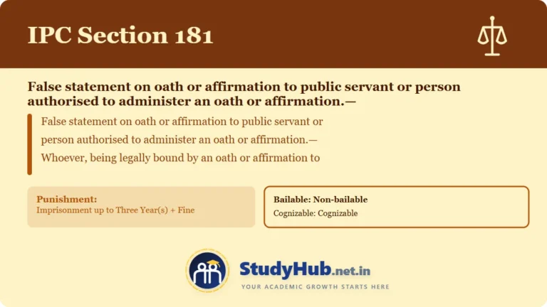 Section (dhara) 181