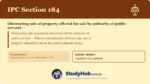 Section (dhara) 184