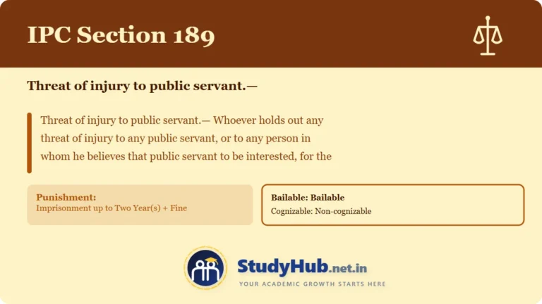 Section (dhara) 189