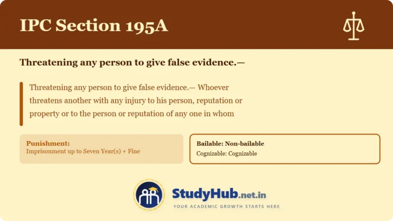 Section (dhara) 195A