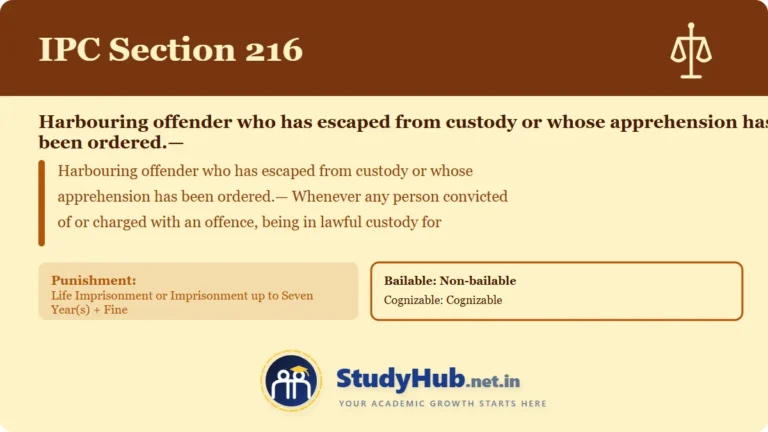 Section (dhara) 216