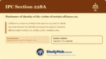 Section (dhara) 228A