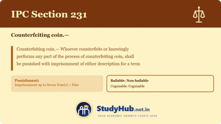 Section (dhara) 231