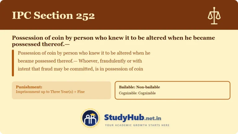 Section (dhara) 252