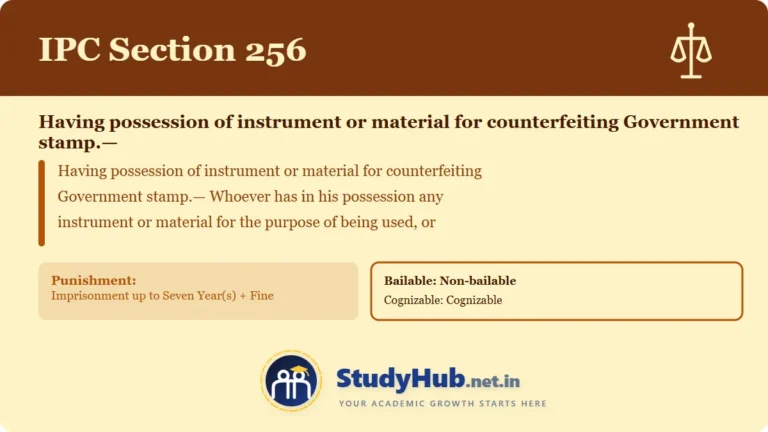 Section (dhara) 256