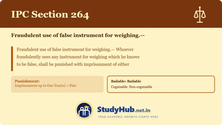 Section (dhara) 264