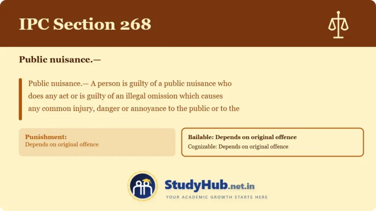 Section (dhara) 268