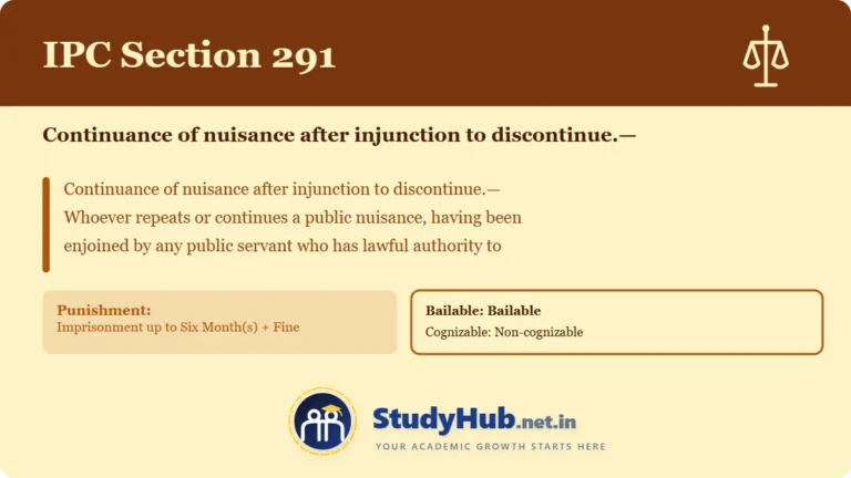 Section (dhara) 291