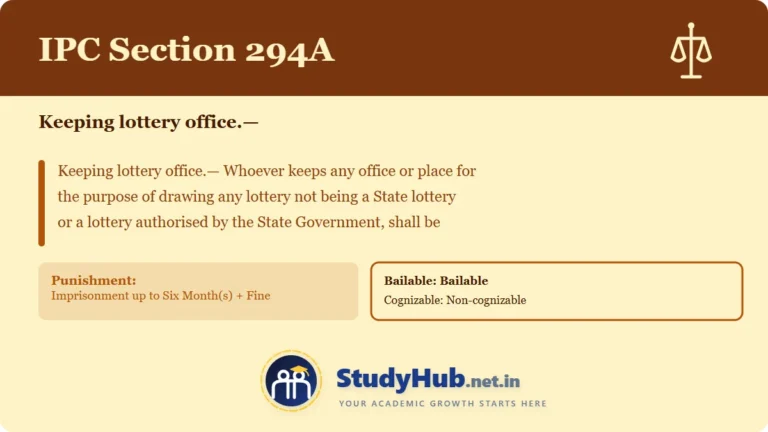 Section (dhara) 294A