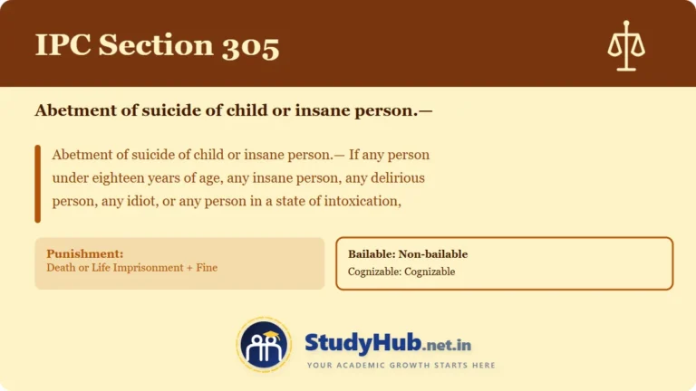 Section (dhara) 305