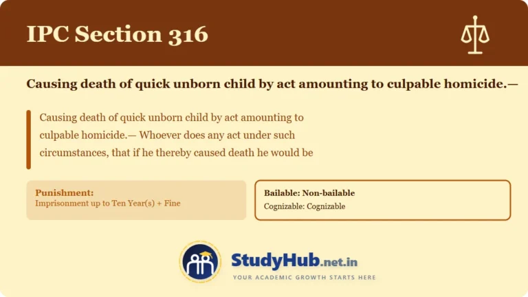 Section (dhara) 316