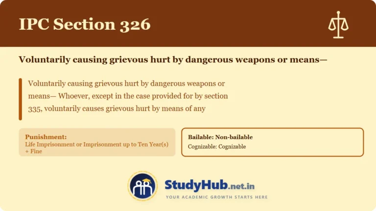 Section (dhara) 326