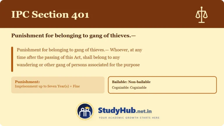 Section (dhara) 401
