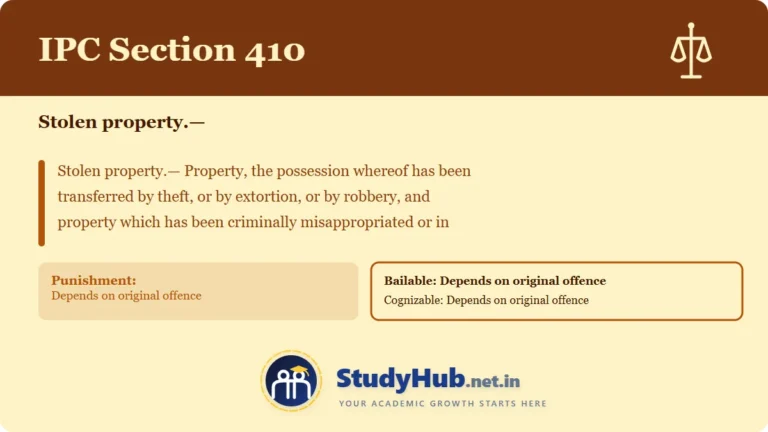 Section (dhara) 410