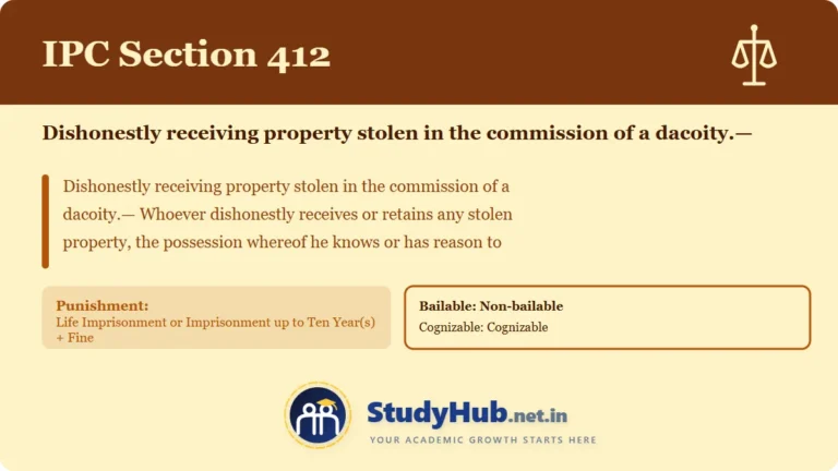 Section (dhara) 412