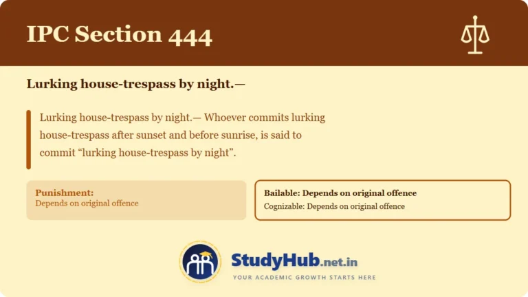 Section (dhara) 444