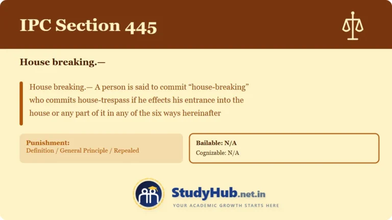 Section (dhara) 445