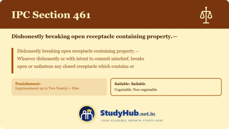Section (dhara) 461