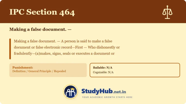 Section (dhara) 464