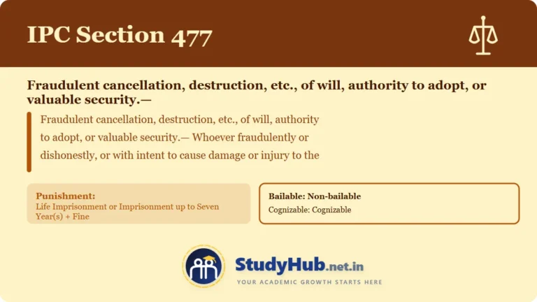 Section (dhara) 477