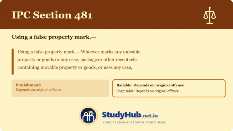 Section (dhara) 481