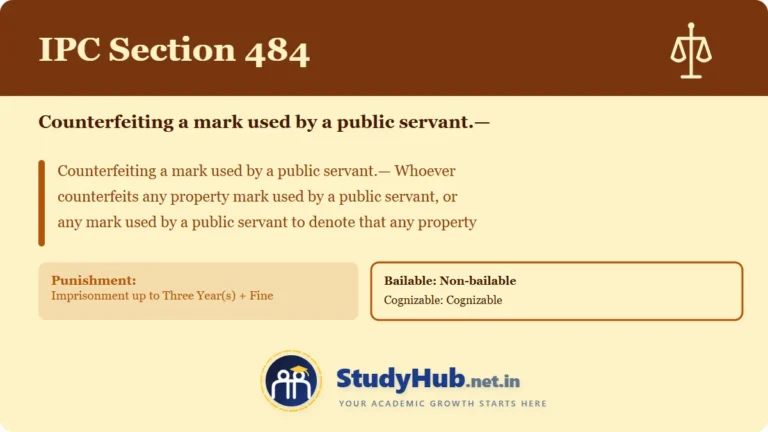 Section (dhara) 484