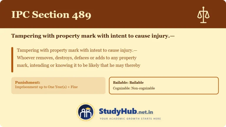 Section (dhara) 489