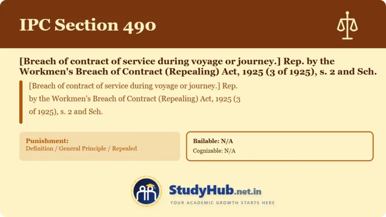 Section (dhara) 490