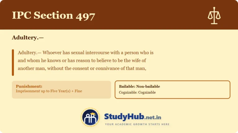 Section (dhara) 497
