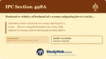 Section (dhara) 498A