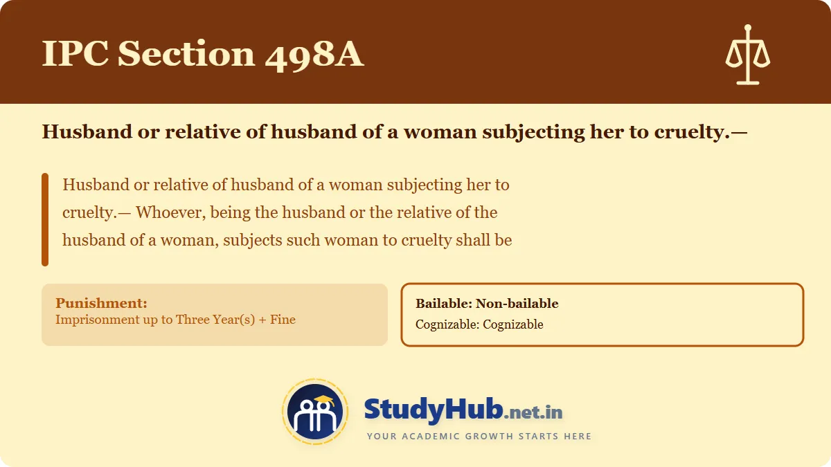 IPC Section 498A In English