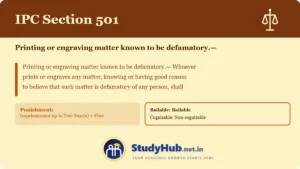 Section (dhara) 501