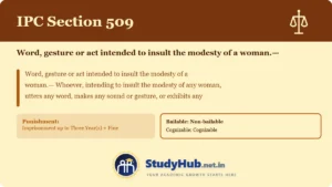 Section (dhara) 509
