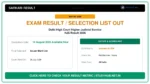 Delhi High Court Higher Judicial Service HJS Result 2026