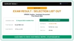 UPSSSC Auditor / Assistant Accountant Final Result 2026