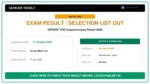 UPSSSC VDO Supplementary Result 2026