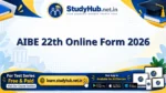 AIBE 22th Online Form 2026
