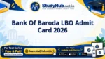 Bank Of Baroda LBO Admit Card 2026